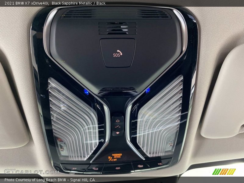 Black Sapphire Metallic / Black 2021 BMW X7 xDrive40i