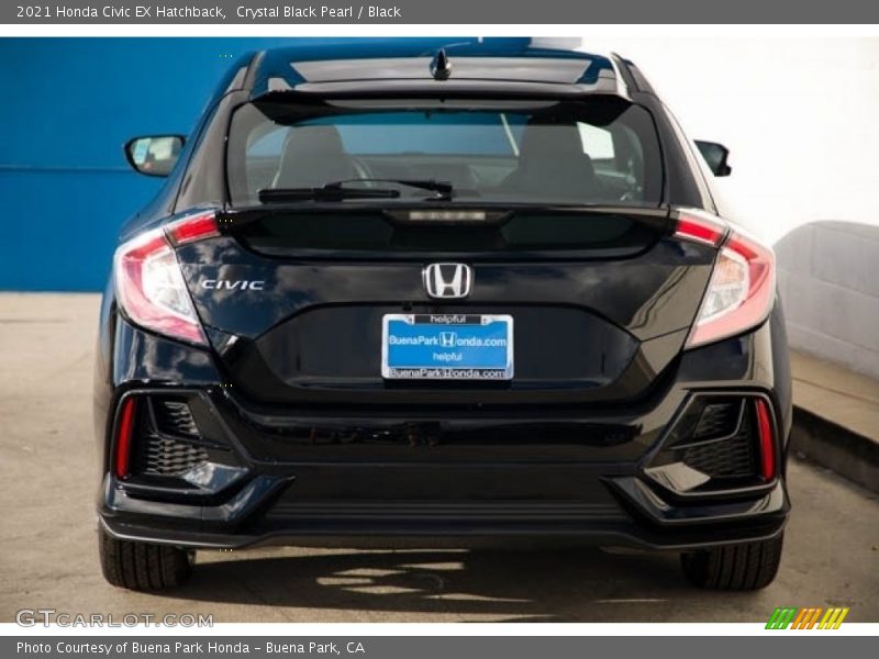 Crystal Black Pearl / Black 2021 Honda Civic EX Hatchback
