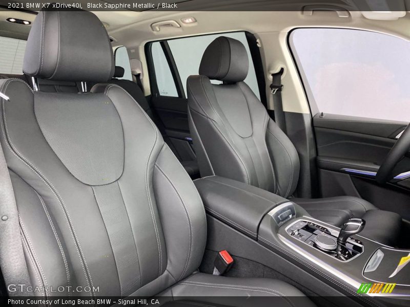 Black Sapphire Metallic / Black 2021 BMW X7 xDrive40i
