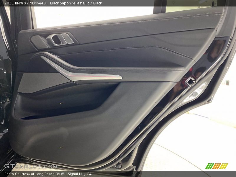 Black Sapphire Metallic / Black 2021 BMW X7 xDrive40i