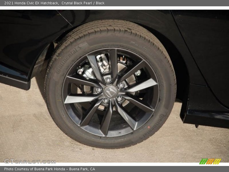 Crystal Black Pearl / Black 2021 Honda Civic EX Hatchback