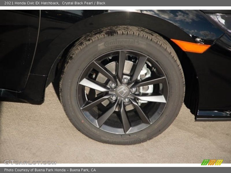 Crystal Black Pearl / Black 2021 Honda Civic EX Hatchback