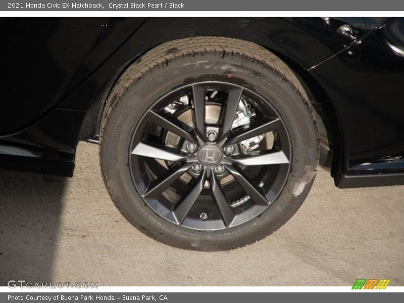 Crystal Black Pearl / Black 2021 Honda Civic EX Hatchback
