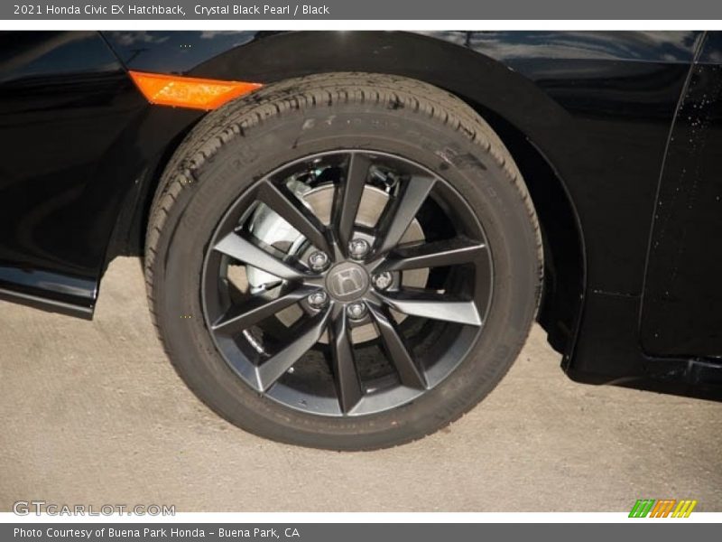 Crystal Black Pearl / Black 2021 Honda Civic EX Hatchback