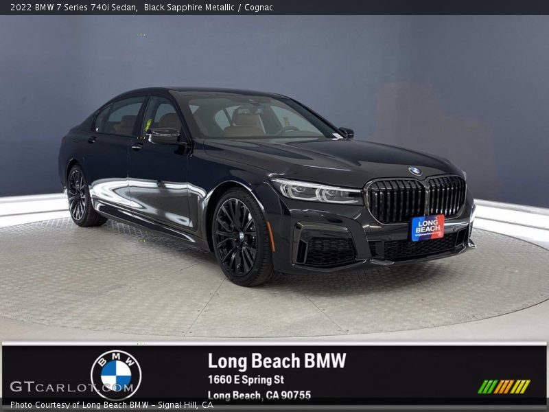 Black Sapphire Metallic / Cognac 2022 BMW 7 Series 740i Sedan