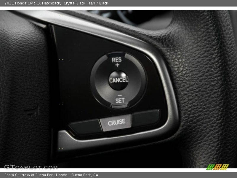 Crystal Black Pearl / Black 2021 Honda Civic EX Hatchback