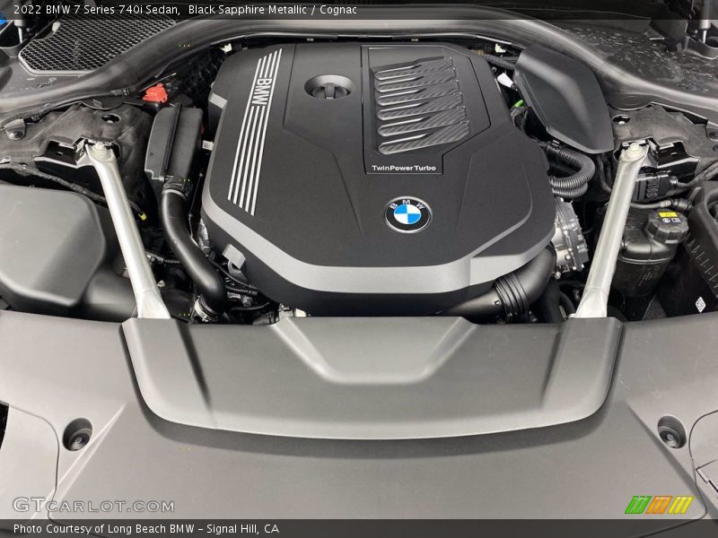 Black Sapphire Metallic / Cognac 2022 BMW 7 Series 740i Sedan