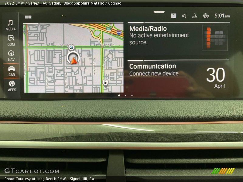 Navigation of 2022 7 Series 740i Sedan