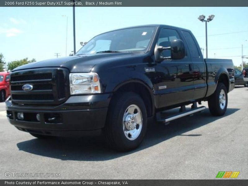 Black / Medium Flint 2006 Ford F250 Super Duty XLT SuperCab
