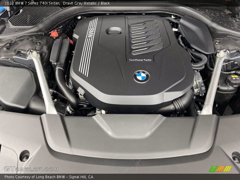 Dravit Gray Metallic / Black 2022 BMW 7 Series 740i Sedan