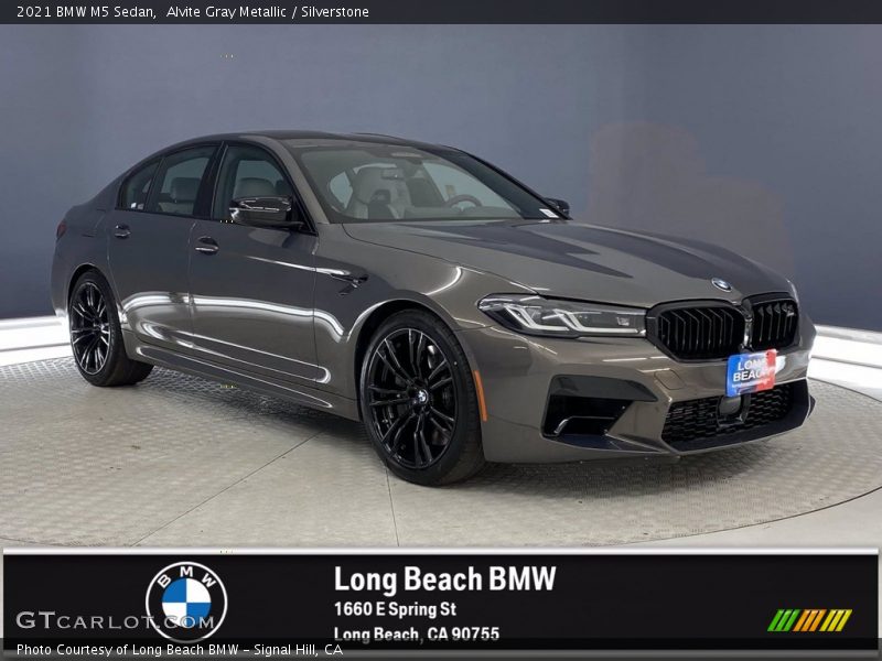 Alvite Gray Metallic / Silverstone 2021 BMW M5 Sedan