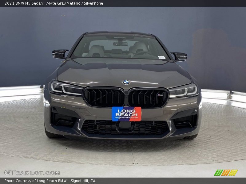 Alvite Gray Metallic / Silverstone 2021 BMW M5 Sedan