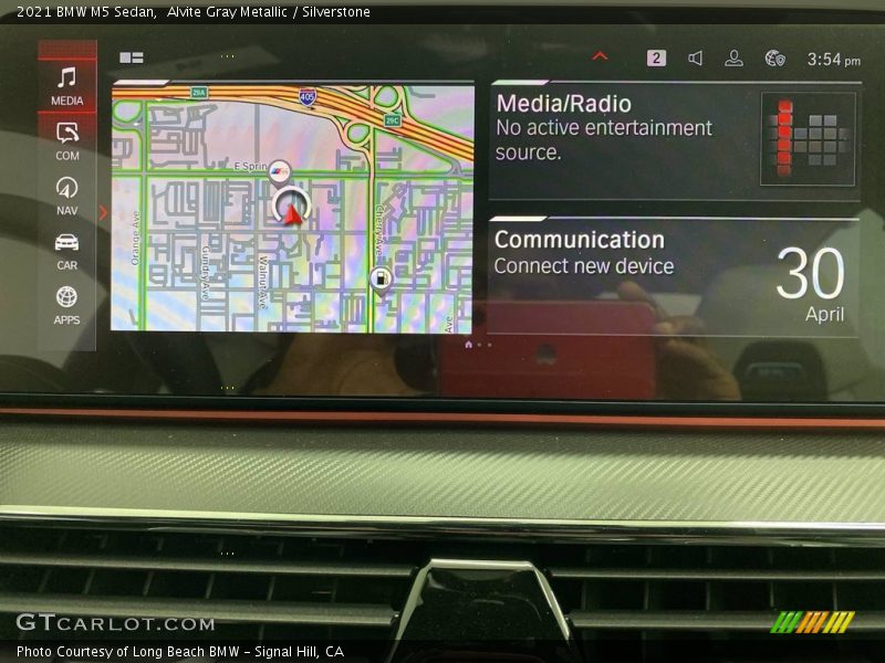 Navigation of 2021 M5 Sedan