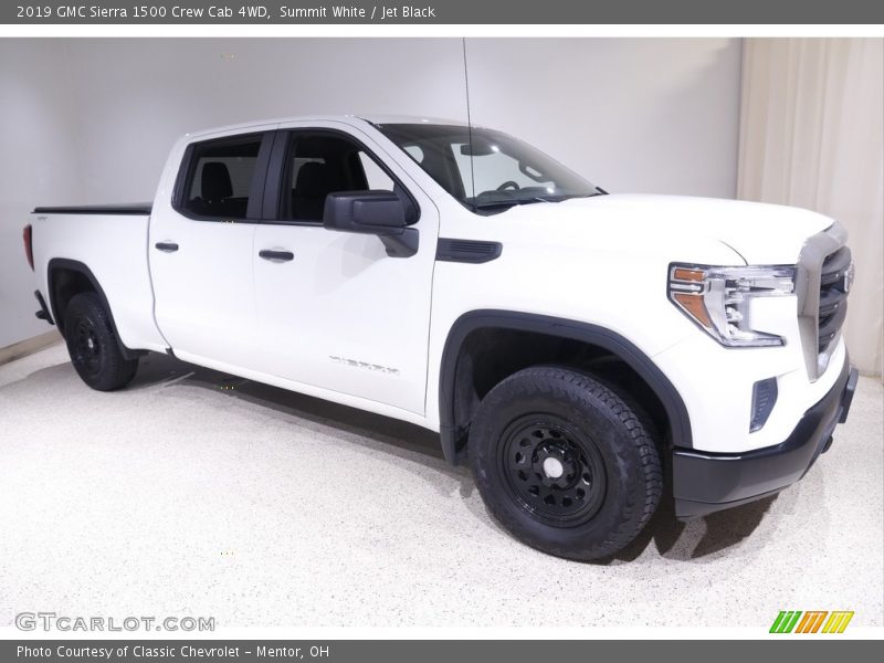 Summit White / Jet Black 2019 GMC Sierra 1500 Crew Cab 4WD