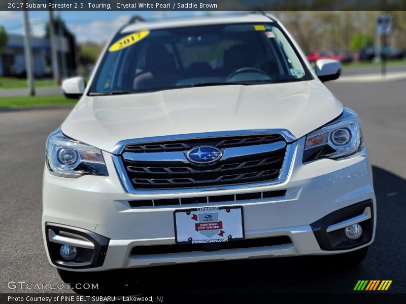 Crystal White Pearl / Saddle Brown 2017 Subaru Forester 2.5i Touring