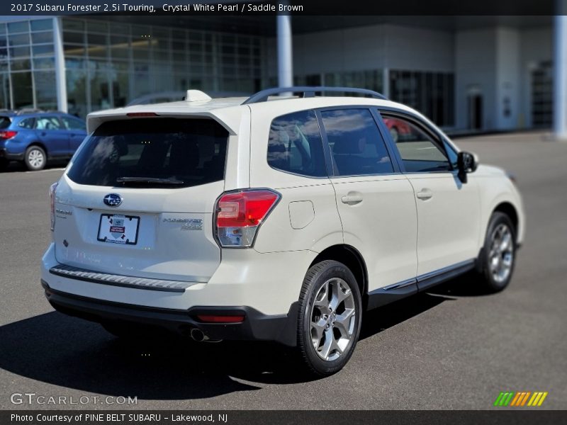 Crystal White Pearl / Saddle Brown 2017 Subaru Forester 2.5i Touring