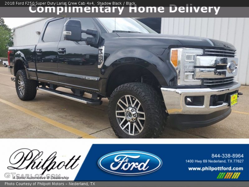 Shadow Black / Black 2018 Ford F250 Super Duty Lariat Crew Cab 4x4