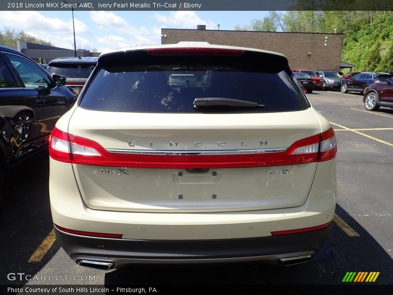 Ivory Pearl Metallic Tri-Coat / Ebony 2018 Lincoln MKX Select AWD