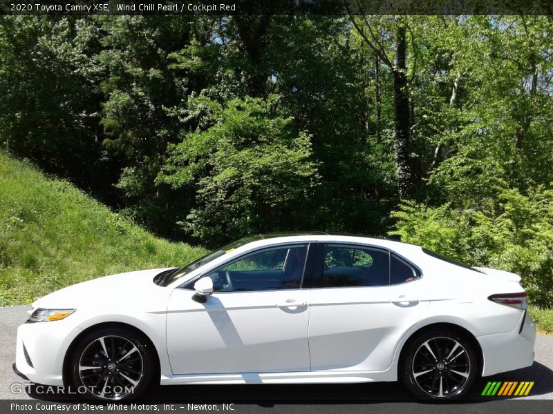 Wind Chill Pearl / Cockpit Red 2020 Toyota Camry XSE