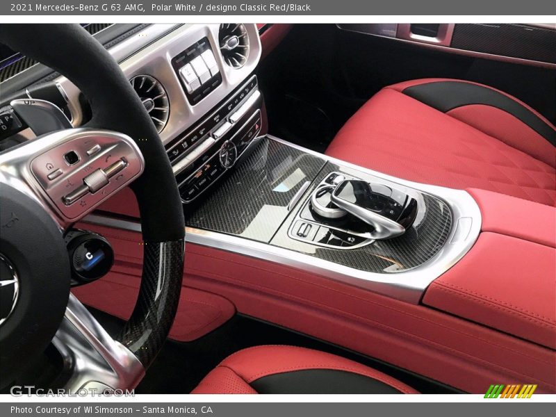 Polar White / designo Classic Red/Black 2021 Mercedes-Benz G 63 AMG
