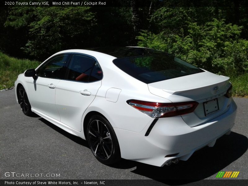 Wind Chill Pearl / Cockpit Red 2020 Toyota Camry XSE