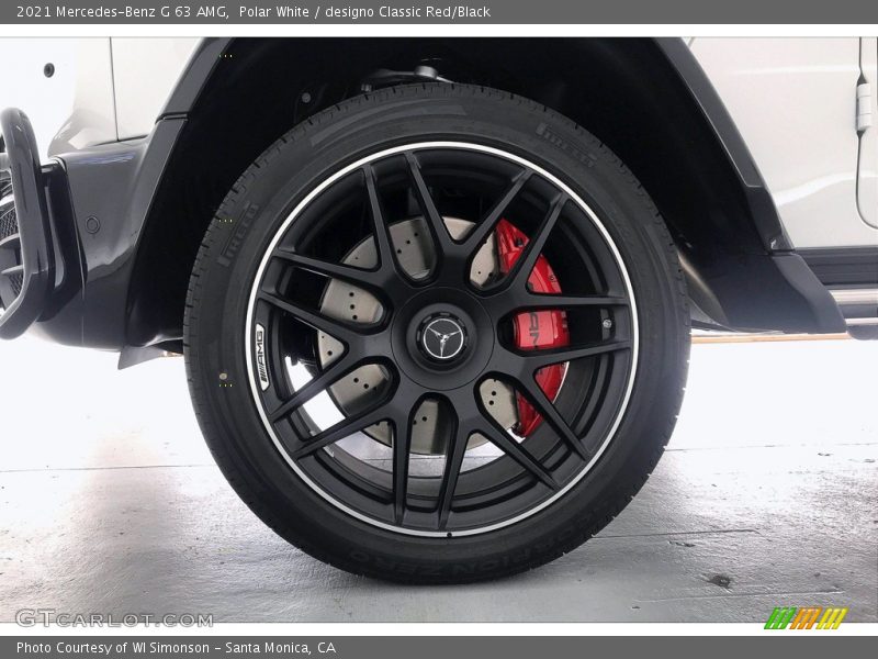 Polar White / designo Classic Red/Black 2021 Mercedes-Benz G 63 AMG