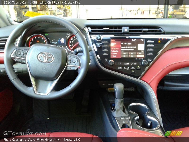 Wind Chill Pearl / Cockpit Red 2020 Toyota Camry XSE