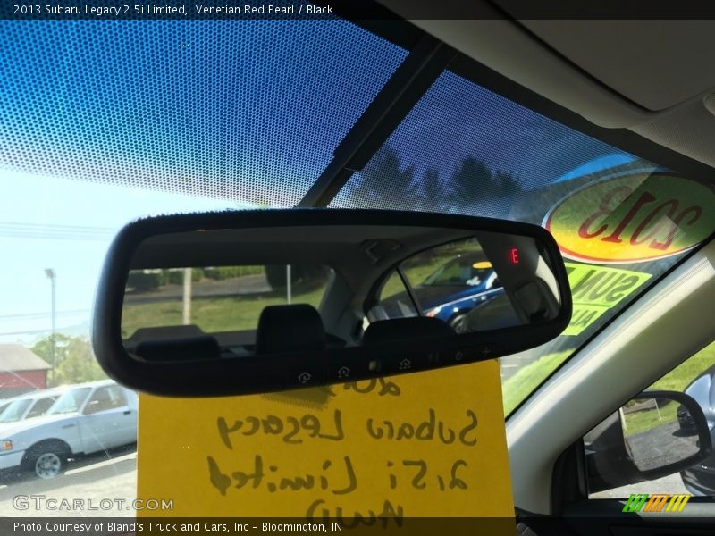 Venetian Red Pearl / Black 2013 Subaru Legacy 2.5i Limited