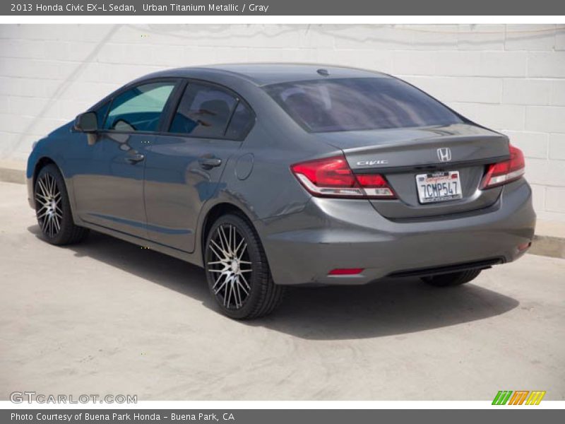 Urban Titanium Metallic / Gray 2013 Honda Civic EX-L Sedan