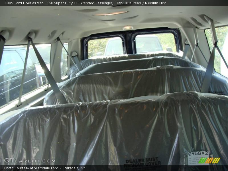 Dark Blue Pearl / Medium Flint 2009 Ford E Series Van E350 Super Duty XL Extended Passenger