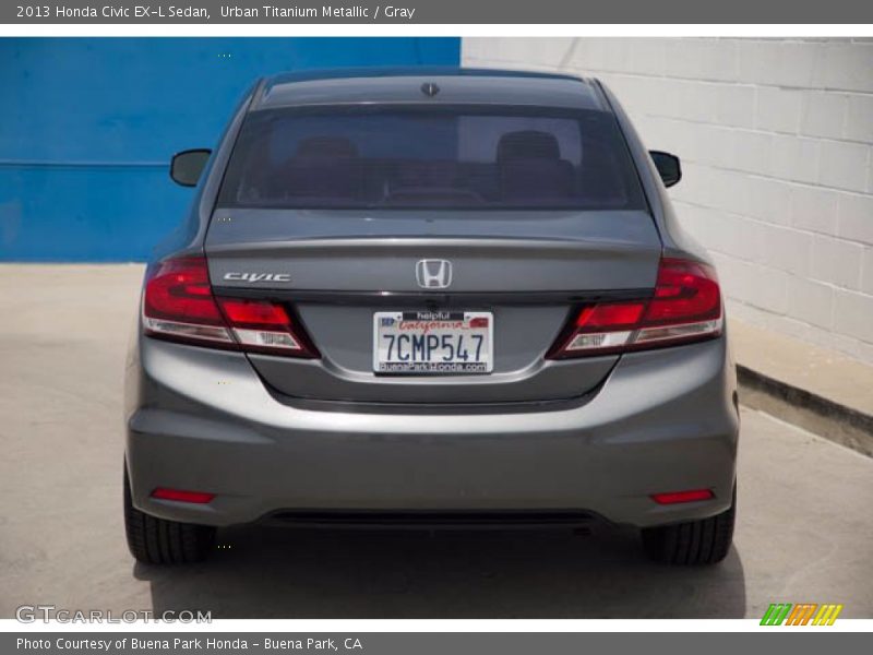 Urban Titanium Metallic / Gray 2013 Honda Civic EX-L Sedan