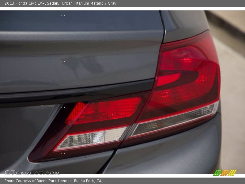 Urban Titanium Metallic / Gray 2013 Honda Civic EX-L Sedan