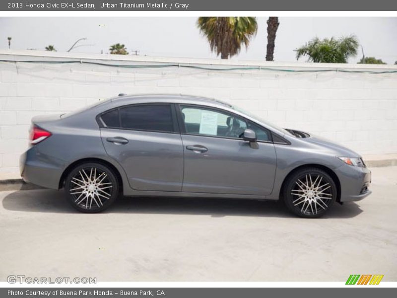 Urban Titanium Metallic / Gray 2013 Honda Civic EX-L Sedan