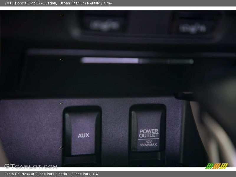 Urban Titanium Metallic / Gray 2013 Honda Civic EX-L Sedan