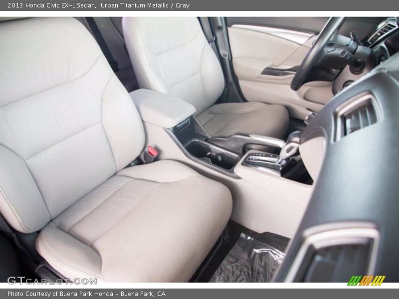 Urban Titanium Metallic / Gray 2013 Honda Civic EX-L Sedan