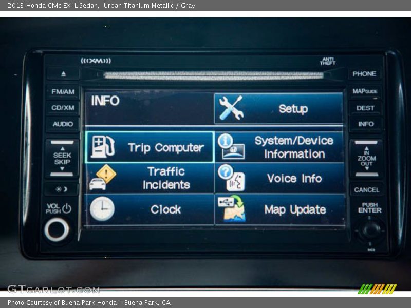 Urban Titanium Metallic / Gray 2013 Honda Civic EX-L Sedan