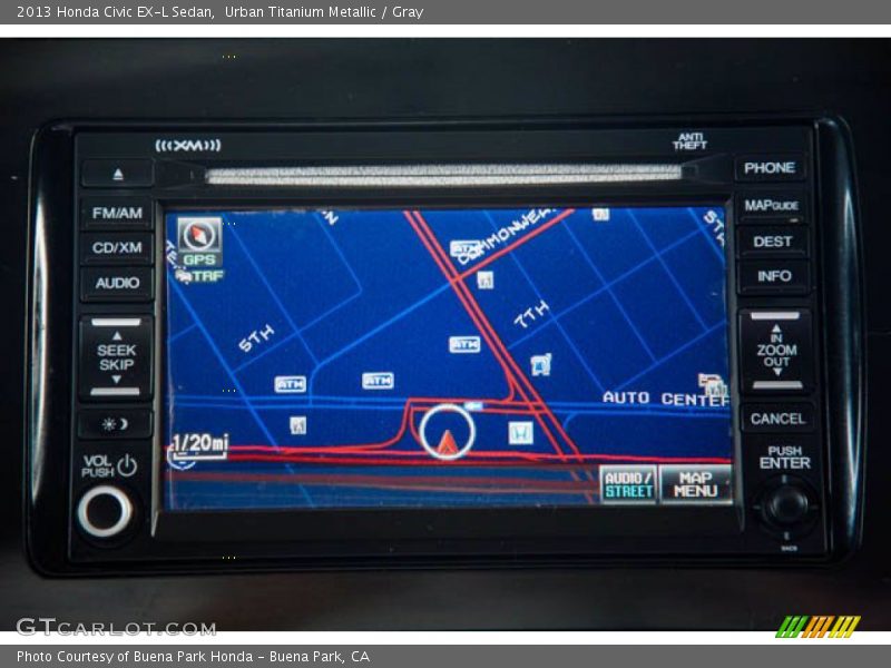 Urban Titanium Metallic / Gray 2013 Honda Civic EX-L Sedan