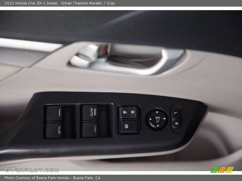 Urban Titanium Metallic / Gray 2013 Honda Civic EX-L Sedan