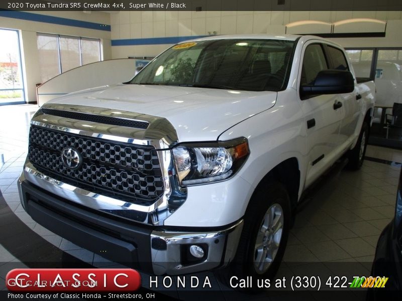 Super White / Black 2020 Toyota Tundra SR5 CrewMax 4x4