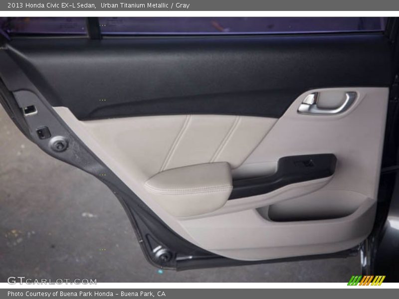 Urban Titanium Metallic / Gray 2013 Honda Civic EX-L Sedan