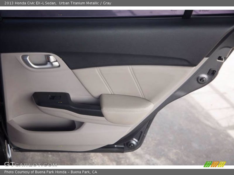 Urban Titanium Metallic / Gray 2013 Honda Civic EX-L Sedan