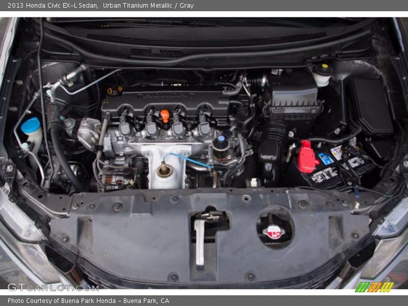 Urban Titanium Metallic / Gray 2013 Honda Civic EX-L Sedan