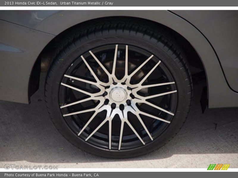 Urban Titanium Metallic / Gray 2013 Honda Civic EX-L Sedan