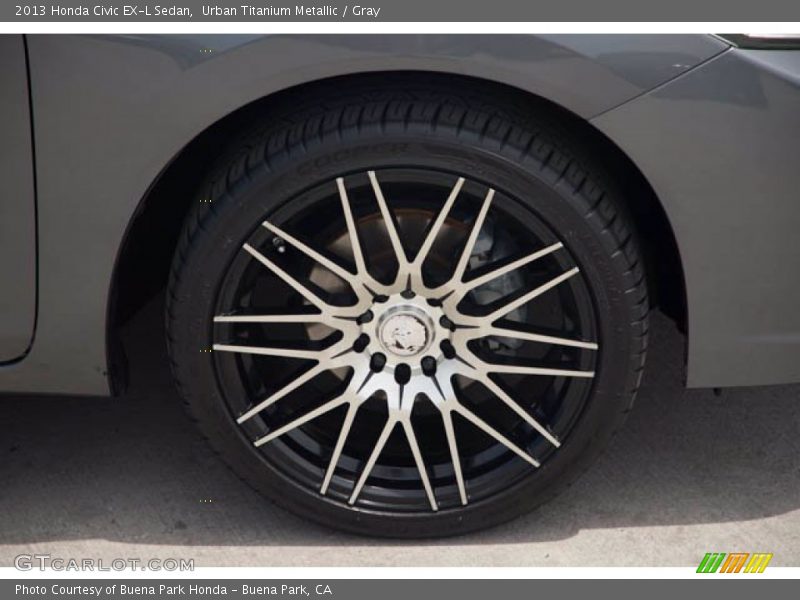 Urban Titanium Metallic / Gray 2013 Honda Civic EX-L Sedan
