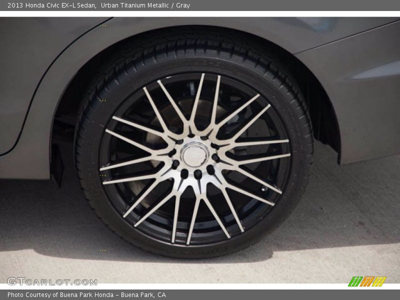 Urban Titanium Metallic / Gray 2013 Honda Civic EX-L Sedan