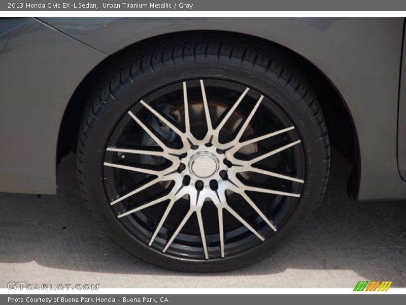 Urban Titanium Metallic / Gray 2013 Honda Civic EX-L Sedan