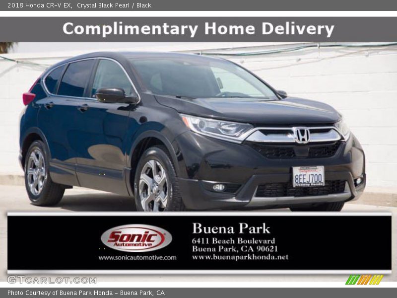 Crystal Black Pearl / Black 2018 Honda CR-V EX