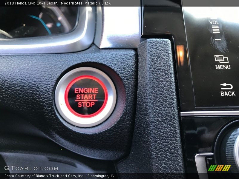 Modern Steel Metallic / Black 2018 Honda Civic EX-T Sedan