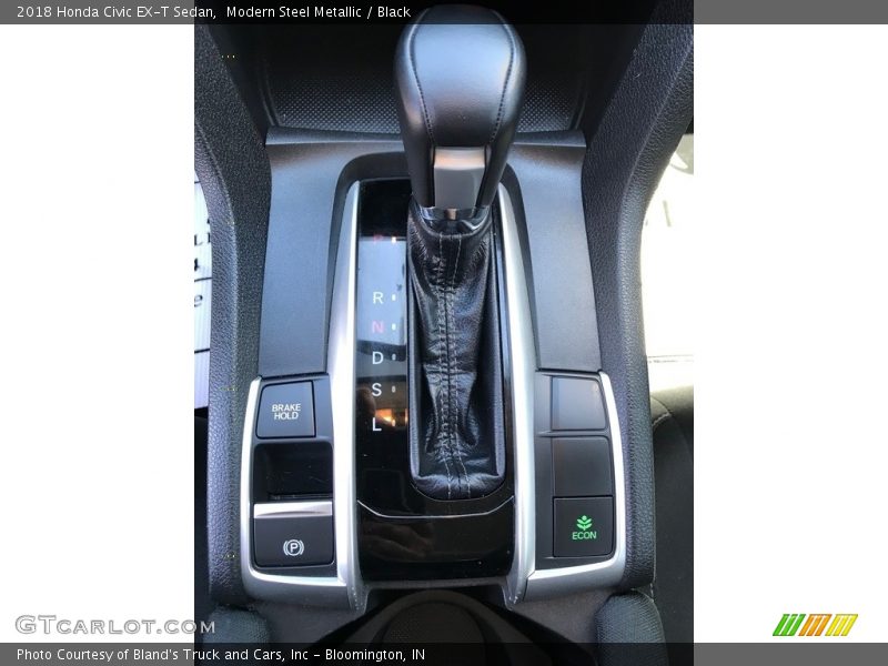 Modern Steel Metallic / Black 2018 Honda Civic EX-T Sedan