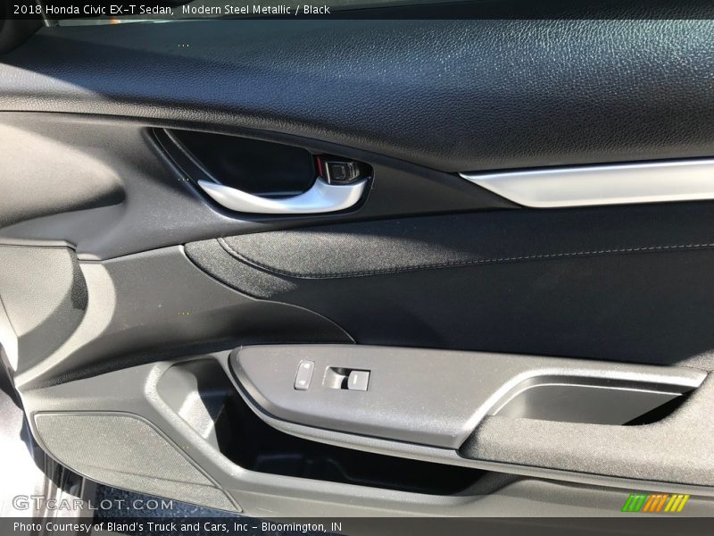 Modern Steel Metallic / Black 2018 Honda Civic EX-T Sedan
